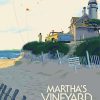 Massachusetts Marthas Vineyard Island Poster Paint By Numbers