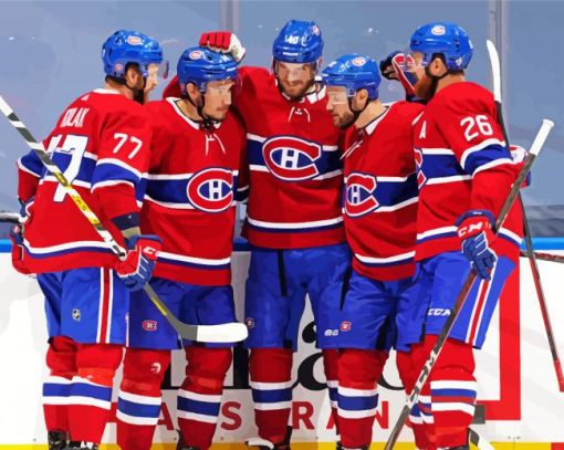 Montreal Canadiens Hockey Team Paint By Numbers