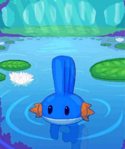 Mudkip Swimming Paint By Numbers