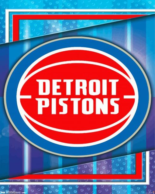 NBA Detroit Pistons Logo Paint By Numbers