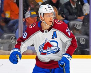 Nathan MacKinnon Hockey Player Paint By Numbers