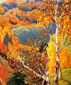 October Gold By Franklin Carmichael Paint By Numbers
