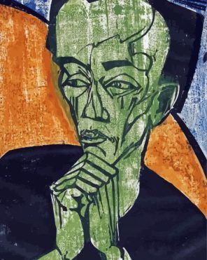 Portrait Erich Heckel Paint By Numbers