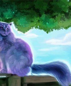 Purple Cat Pet Paint By Numbers