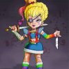 Rainbow Brite Illustration Paint By Numbers