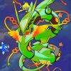 Rayquaza Pokemon Go Game Paint By Numbers