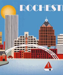 Rochester Poster Paint By Numbers