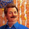 Ron Swanson Illustration Art Paint By Numbers