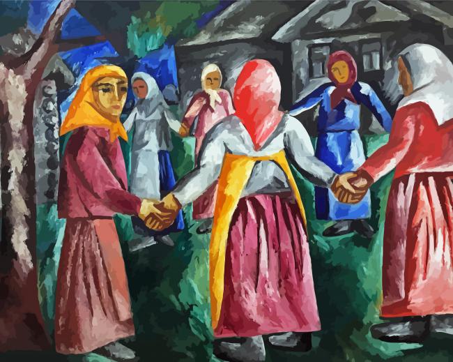 Round Dance By Natalia Goncharova Paint By Numbers