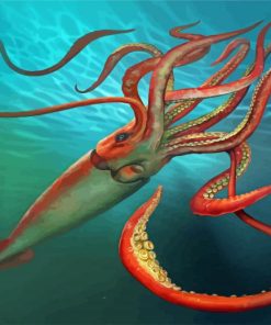 Sea Squid Underwater Paint By Numbers