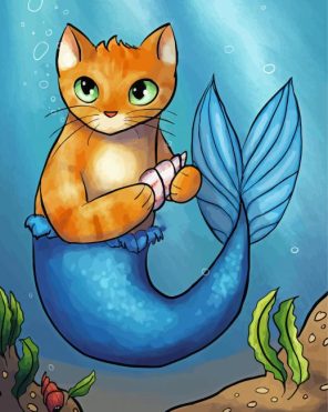 The Cat Mermaid Paint By Numbers