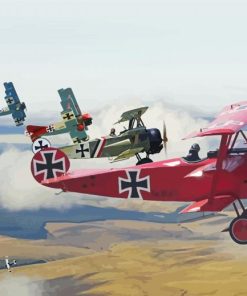 The Triplanes Aircraft Paint By Numbers
