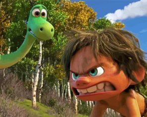 The Good Dinosaur Paint By Numbers