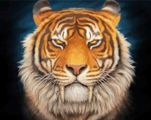 Tiger Head Animal Art Paint By Numbers