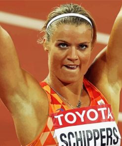 Track And Field Athlete Dafne Schippers Paint By Numbers