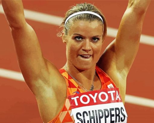 Track And Field Athlete Dafne Schippers Paint By Numbers