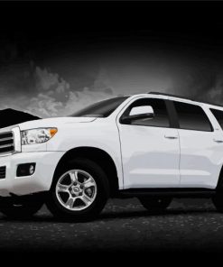 White Toyota Sequoia Car Paint By Numbers