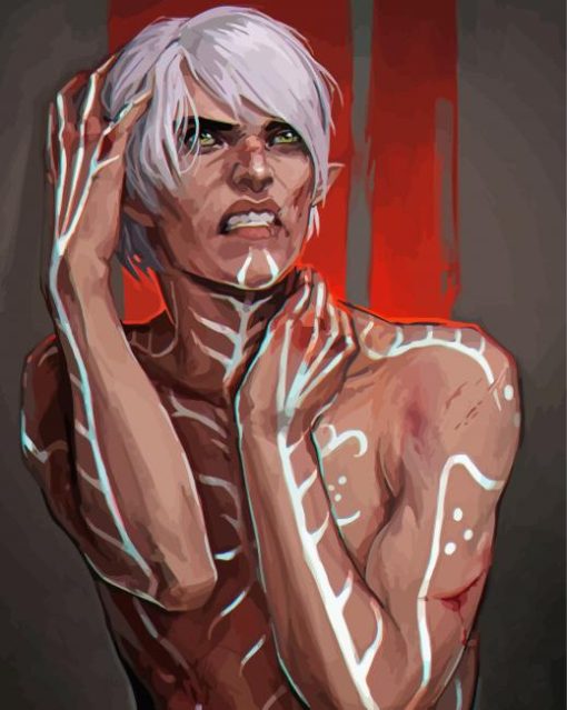 Aesthetic Fenris Illustration Paint By Numbers