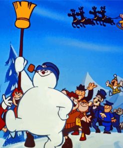 Aesthetic Frosty The Snowman Paint By Numbers