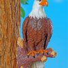 Bald Eagle On A Branch Paint By Numbers