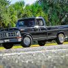 Black 1971 Ford Pickup Paint By Numbers