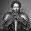 Black And White Robb Stark Character Paint By Numbers