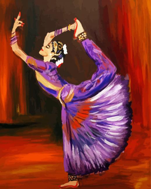 Cool Hindu Dancer Paint By Numbers