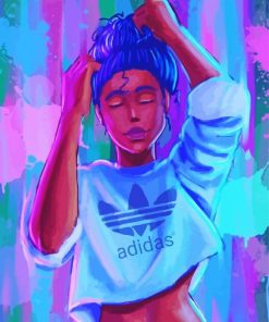 Cool Adidas Girl Paint By Numbers