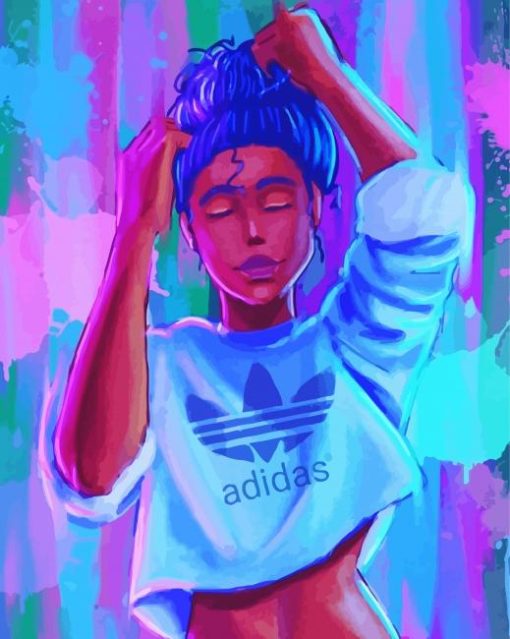 Cool Adidas Girl Paint By Numbers