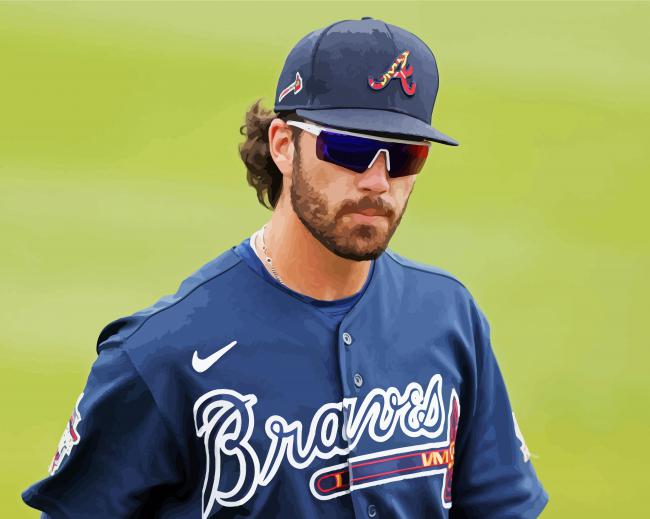 Dansby Swanson Art Paint By Numbers