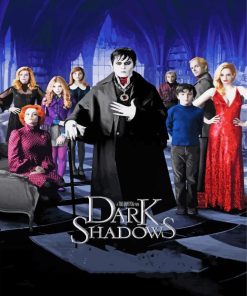 Dark Shadows Movie Poster Paint By Numbers