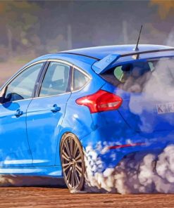Ford Focus RS Drifting Paint By Numbers