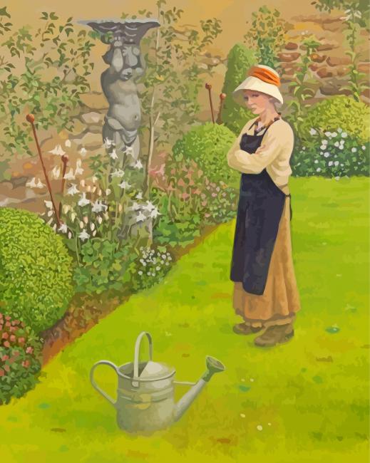 Gardener Woman Art Paint By Numbers