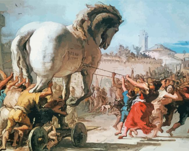 Greek Trojan War Paint By Numbers