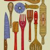 Kitchen Tools Art Paint By Numbers