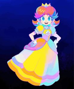 Mario Daisy Art Paint By Numbers