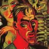Max Pechstein Self Portrait With Death Paint By Numbers