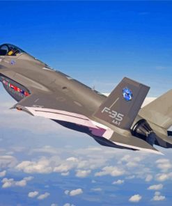 Military F35 Jet Paint By Numbers