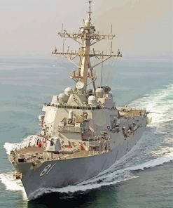Navy Destroyer Paint By Numbers