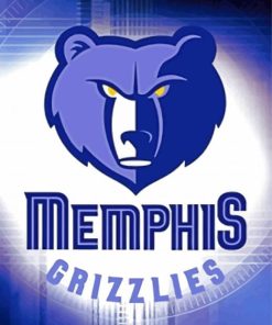 NBA Memphis Grizzlies Poster Paint By Numbers