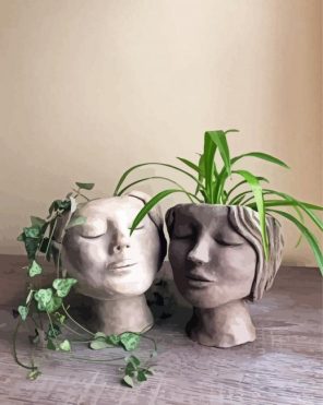 Pot Head Decoration Paint By Numbers