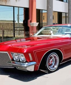 Red Lowrider Cars Paint By Numbers
