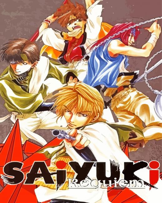 Saint Saiyuki Poster Paint By Numbers
