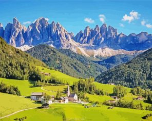 Santa Maddalena Italy Paint By Numbers