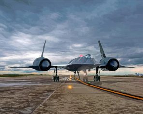 SR 71 Blackbird Aircraft Paint By Numbers