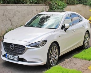 White Mazda 6 Paint By Numbers