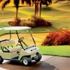 White Golf Cart Paint By Numbers