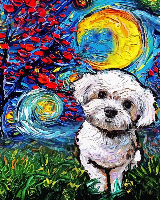 Maltipoo Dog Paint By Numbers
