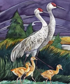 Sandhill Crane Paint By Numbers
